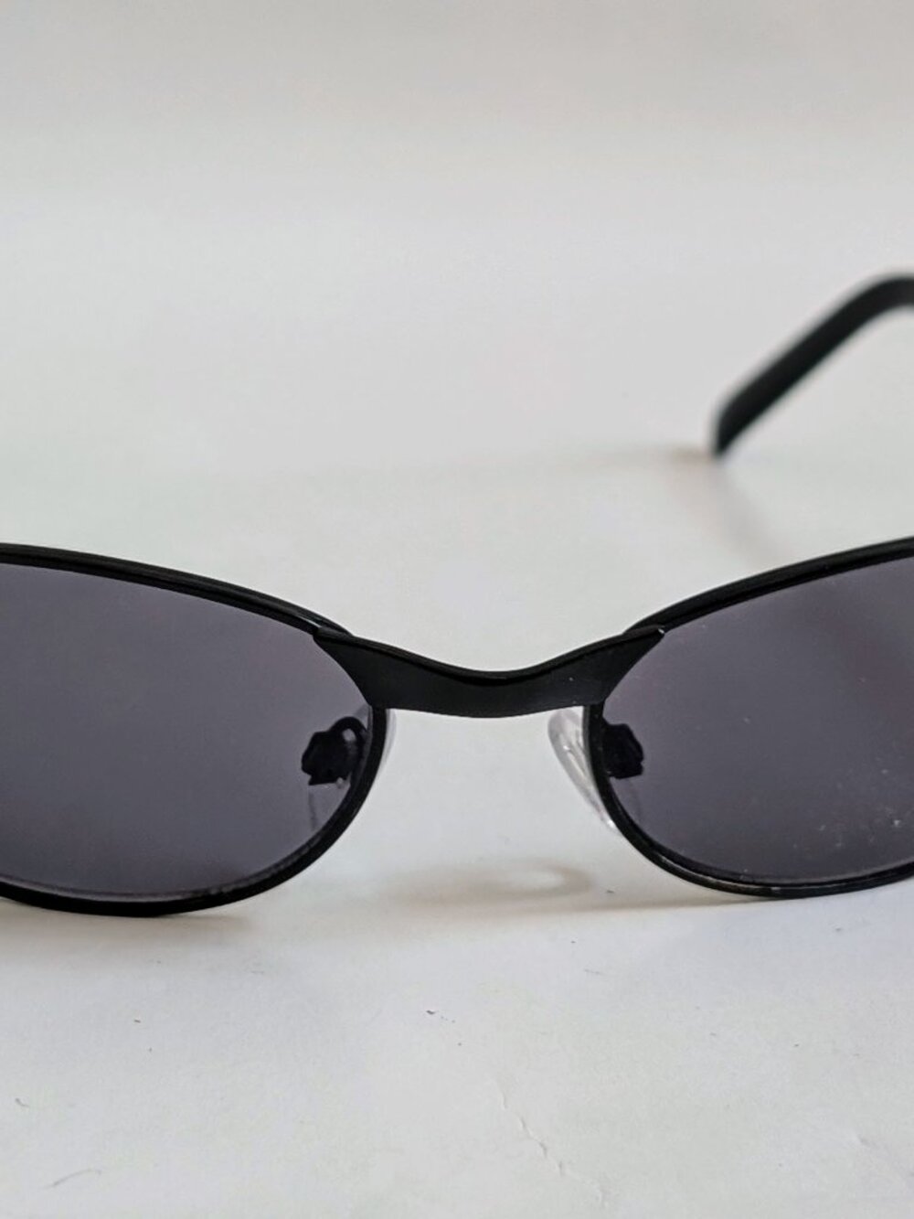 NWT Vintage 90's Rectangle Metal Sport Sunglasses (S. Black)